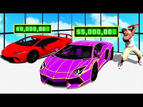 Robando 500 LAMBORGHINIS MILLONARIOS en GTA 5 !! 🏎️💰(Pelicula)