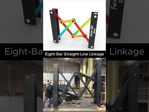 Eight-Bar Straight-Line Linkage – Perfect Linear Motion From Pure Mechanisms! #mechanic #technology