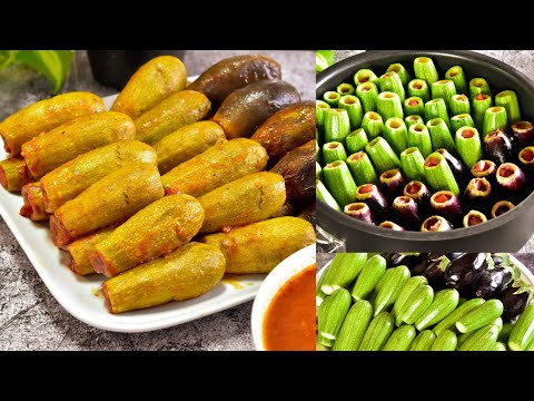 محشي الكوسا والبيتنجان بصلصلة البندورة الشهيه على طريقتنا الاردنيهStuffed zucchini and eggplant