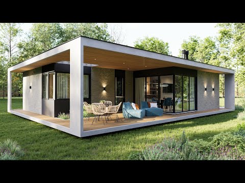 Casa Pequena e Moderna – Design Elegante e Atemporal | 100m²