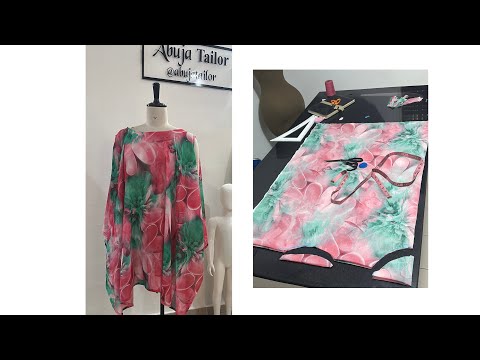How to cut and sew a poncho