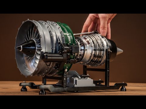 Building a Turbofan Twin Spool Engine Kit - Full Metal Electric Turbofan Aircraft Jet Engine Model