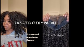 *2025 MUST HAVE | 20” Afro Curly 7x5 Glueless Wig |Glueless＋Pre-everything |CurlyMe Hair × itsaries