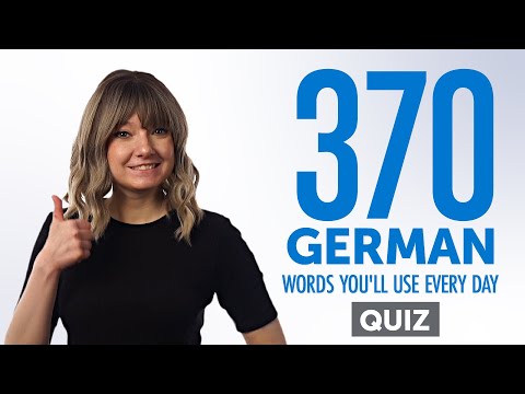 Quiz | 370 German Words You'll Use Every Day - Basic Vocabulary #77