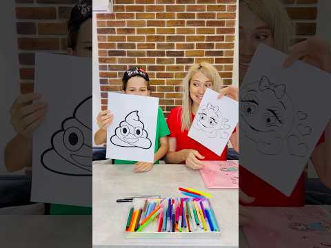 3 Marker Challenge ๐๐ฉ #shorts #threewikifamily #3markerchallenge