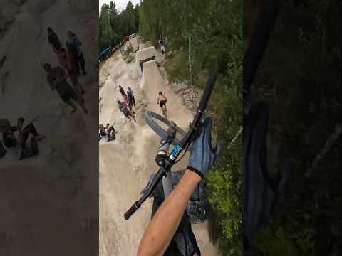 Would you ride this line? #mtb #mountainbike #biker #pov #trail #dirtjump