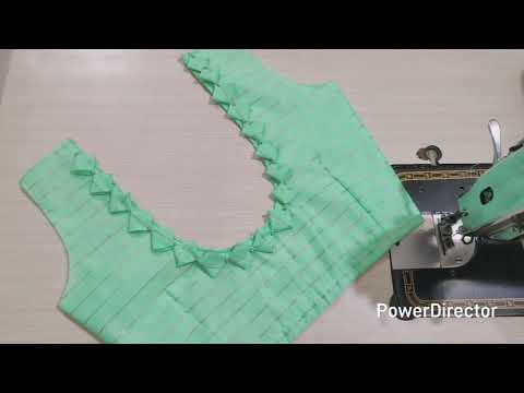 Latest model blouse design | Cutting and stitching back neck design