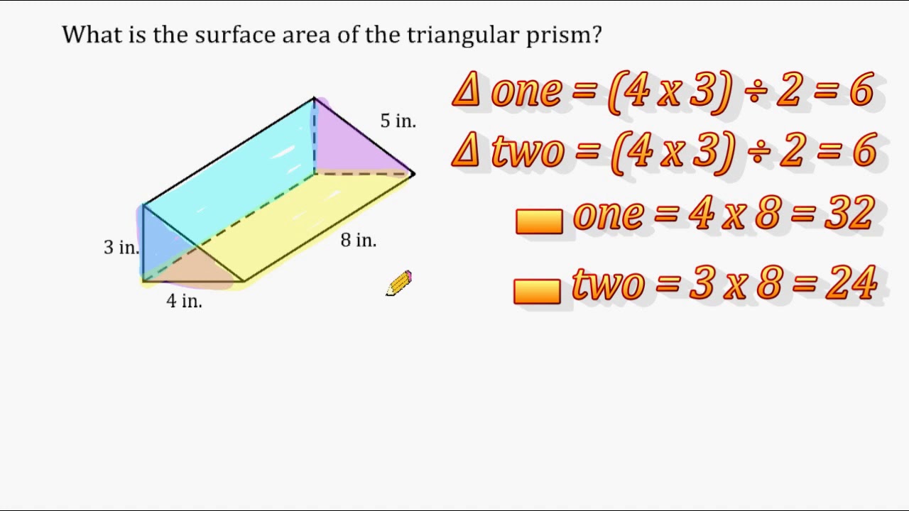 Calculating Surface Area of a Triangular Prism