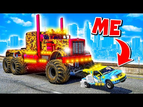 Towing the BIGGEST Monster Truck in GTA 5!