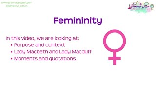 Femininity | Macbeth | GCSE English Literature