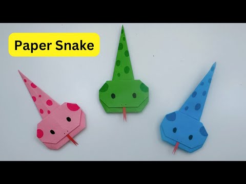 How To Make Easy Paper SNAKE For Kids / Nursery Craft Ideas / Paper Craft Easy / KIDS crafts