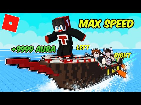 AURA FARMING KAYAK BOAT RACE  in ROBLOX | KAYAK RACING | ROBLOX | Tagalog | TankDemic