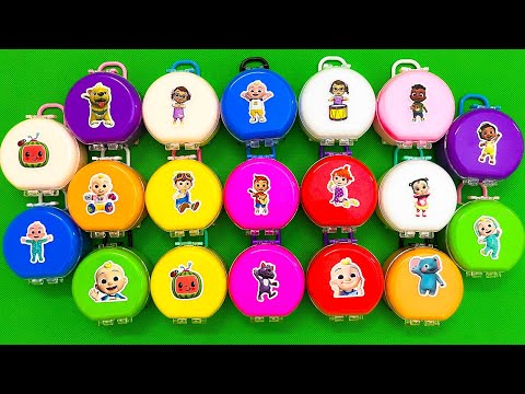 Looking For Cocomelon In Suitcase With Mixing Colorful Slime. #satisfying #asmrvideos