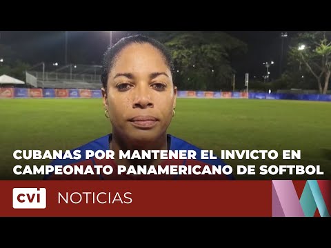 Cubanas por mantener el invicto ante Argentina en Campeonato Panamericano de Softbol en Colombia