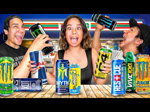 PROBANDO TODAS LAS BEBIDAS ENERGÉTICAS QUE EXISTEN *enloquecemos¨* - Barbie Pvm