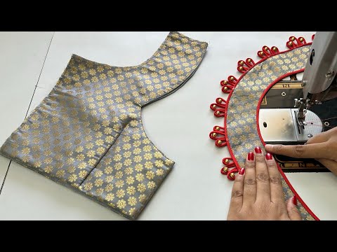 Very Stylish Blouse Design | Modern Blouse Design | Cutting And Stitching Back Neck Blouse Design