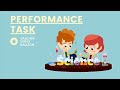 Science Performance Tasks and Mixtures