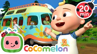 Wheels on the Camper Van! 🚐 + More Wheels on the Bus Songs | CoComelon
