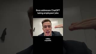 Boss addresses AI taking your job