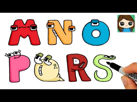 How to Draw Alphabet Lore Easy | M-S Part 3