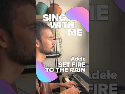 #SingWithMe 🎤 Adele – Set Fire To The Rain (Piano Karaoke) #Singalong! 🎹 #sing2piano #Adele