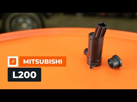 How to replace the windscreen washer pump on the MITSUBISHI L200 KA [AUTODOC TUTORIAL]