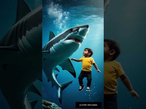 Shark Saves Child From Plane Crash | Heart-Touching #shorts #shortsfeed #ai #trending #viralshorts
