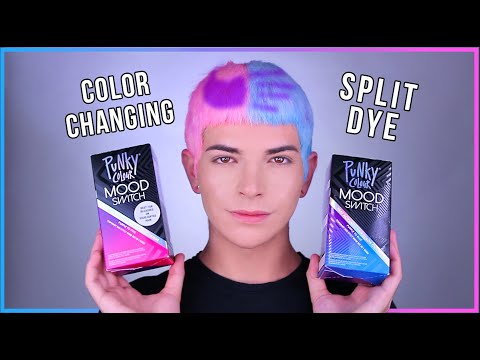 TESTING COLOR CHANGING HAIR DYE AS SPLIT DYE