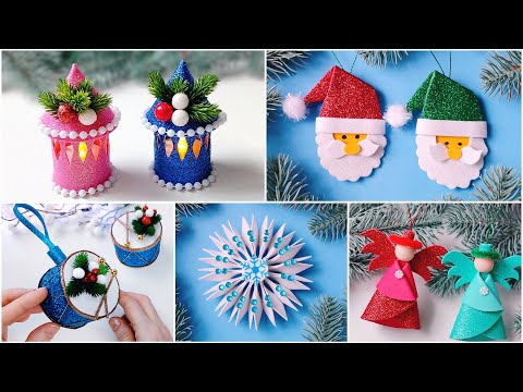 🎀🎄 5 Ideas Christmas craft 🎄 Christmas Decorations 🎅 Christmas Ornaments