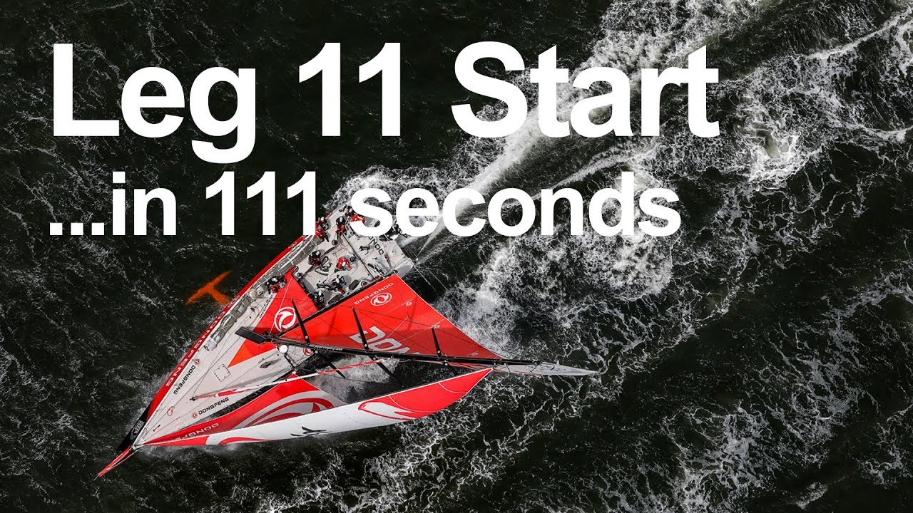 Leg 11 Start... in 111 seconds | Volvo Ocean Race 2017-18