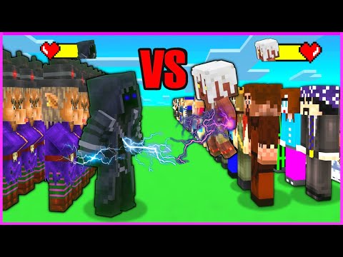 KÖTÜ BÜYÜCÜ ORDUSU VS HÜSAMETTİN ORDUSU! 😱 - Minecraft