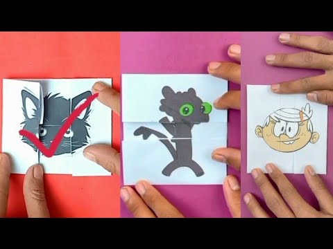 Chipi chipi chapa chapa cat🐈‍⬛🐈‍⬛Mr.Grinch🧟🧟DogDay🦊🦊Lisa Simpson😎😎 paper folding game🎬#viral#tiktok📱