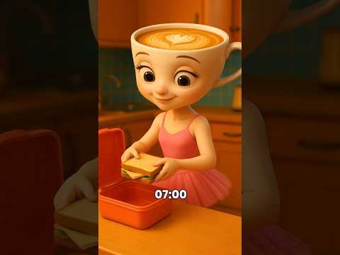 ballerina capuchina school routine  #brainrot  #ballerinacappuccina