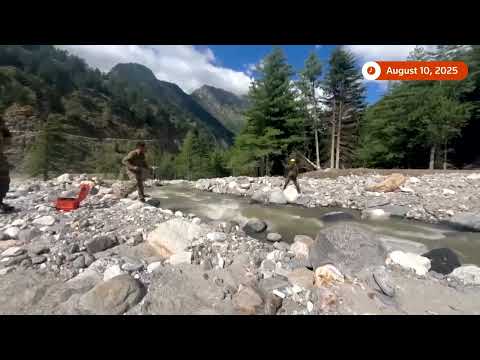 YouTube video thumbnail:  Rescue Operations Underway After Flash Floods Hit India’s Dharali