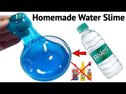 I tried to make Slime with Water/Homemade Water Slime/Diy water slime/Water Slime Making Easy#slime