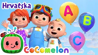 ABC abeceda s balonima 🎈 | CoComelon Hrvatska | Crtaći filmovi i dječje pjesme na hrvatskom