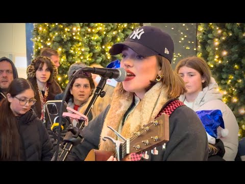 Crowds BEAUTIFUL Reaction  2 'LAST CHRISTMAS 'WHAM' - Allie Sherlock Cover