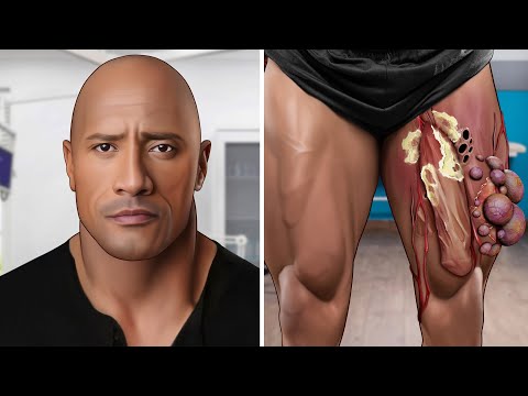 ASMR Remove Big Acne Infected Leg - Deep Cleaning Animation Animation