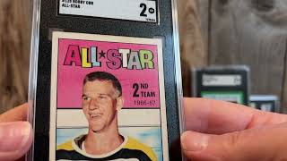 Vintage Hockey and Baseball Cards SGC Return