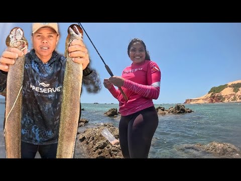 CAÇADA DE CARAMURU ( MOREIA) - PESCANDO E COMENDO JUNTO COM MINHA ESPOSA !