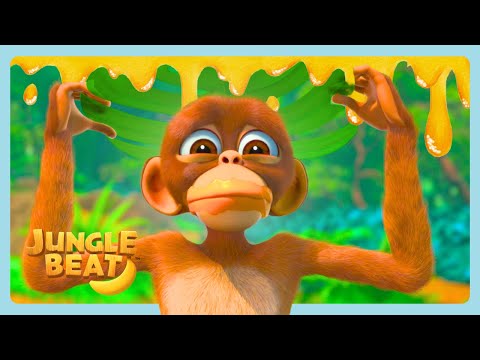 A Sticky Situation... 🍯 | Jungle Beat Compilation | WildBrain Bananas