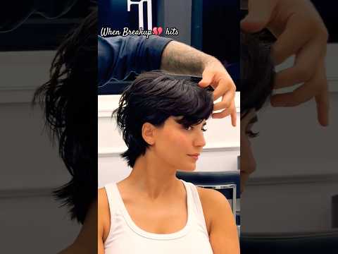 Choppy Pixie #hair Style 🔥#shorts