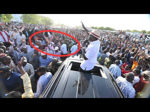 SEE WHAT HAPPENED WHEN RUTO ARRIVED IN WAJIR ORAHEY GROUNDS UNDER VERY TIGHT SECURITY