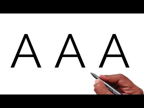 How to draw beautiful design from letter A | Design Drawing With A Letter | Draw Design Art