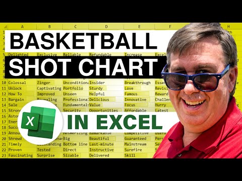 Excel - Create an NBA Shot Chart Using Python & Copilot | LeBron James - 16 Playoffs - Episode 2657