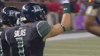Bryant Moniz 22-yard touchdown pass to Greg Salas UNLV vs. Hawaii 2010