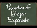 Exponent Rules and Properties