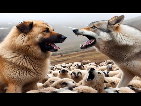 Who is Stronger?Turkish Kangal Shepherd Dog or Wild Wolf | #wolfvsdog