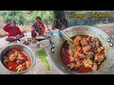 Chicken Curry Recipe Village Style |Big chicken pic Fry Cooking |Village Cooking