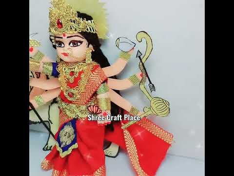 Navratri Special/Vaishno Devi making with Doll#diy#shorts#viral#craft#shreecraftplace